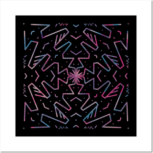 Zig Zag Mandala Posters and Art